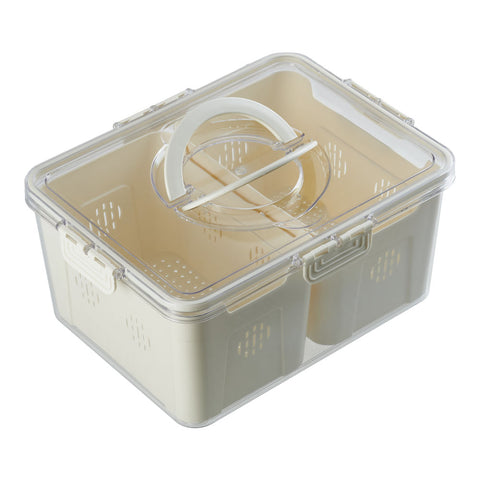 Fridge Storage Container with Two Compartments, WM0764(Ver.2)