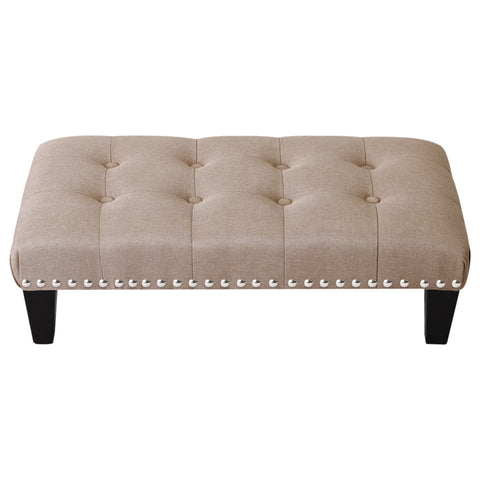 Linen Upholstered Footstool, ZH0213