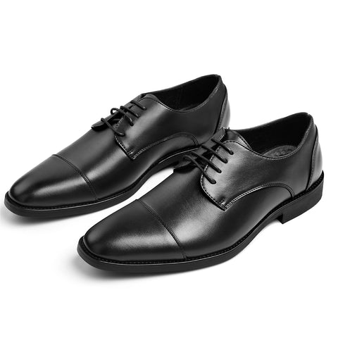 Low-Top Lace-Up PU Leather Dress Shoes with Pointed Toe, CS300034 (Ver.2)