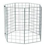 7 Panels Foldable Black Pet PlayPen without door for Indoor and Outdoor Use, LG0371