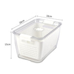 4.5L Nested Fridge Storage Container with Removable Colander, CT0308