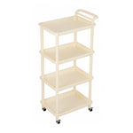 4-Tier Multifunction Plastic Storage Cart Organizer Rack, HM320151 (Ver.2)