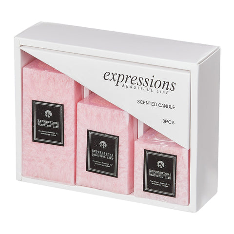 3Pcs Scented Candle Set, HF350004 (Ver.2)