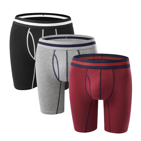 3Pcs Cotton Boxer Briefs Set, CC290175