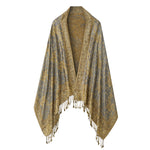 Elegant Jacquard Faux Cashmere Scarf Shawl, CA060005