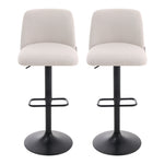 Livingandhome 2 Set Swivel Counter Bar Stools with Mid Backrest, FA0323