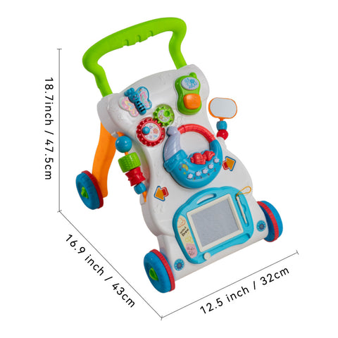 2 in 1 Sit to Stand Baby Walker with Music and Light, SI0108
