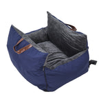 Lifeideas Plush Pet Car Seat Bed with Handle and Adjustable Strap, WF0143