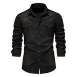 Long Sleeve Button-Up Shirt with Chest Pockets, CC290381