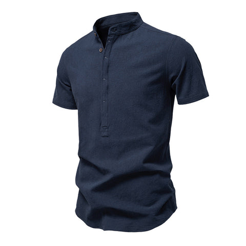 Short-Sleeve Henley Shirt, CC290404