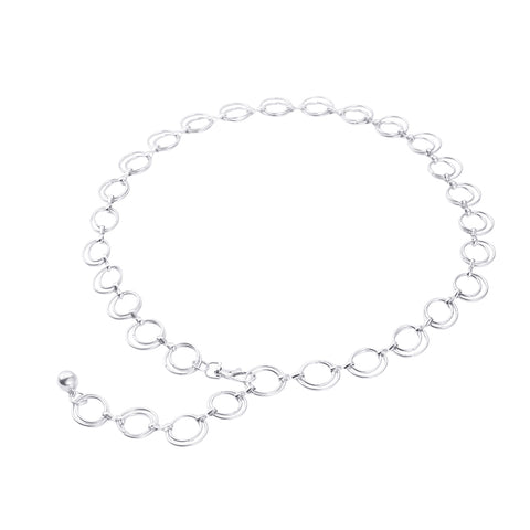 Adjustable Metal O-ring Waist Chain Belt, CA290219
