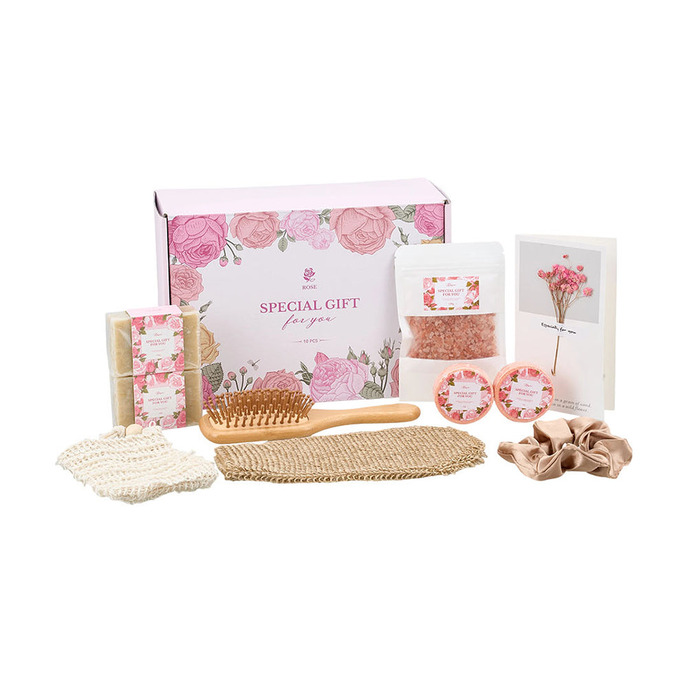 Rose-Scented Spa Bath Gift Set, BW350011 (Ver.2) – EVER STRONG