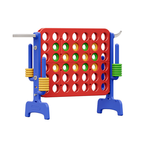 Height Adjustable Giant 4-in-A-Row Game Set for Indoor/Outdoor, TE090019 (Ver.2)
