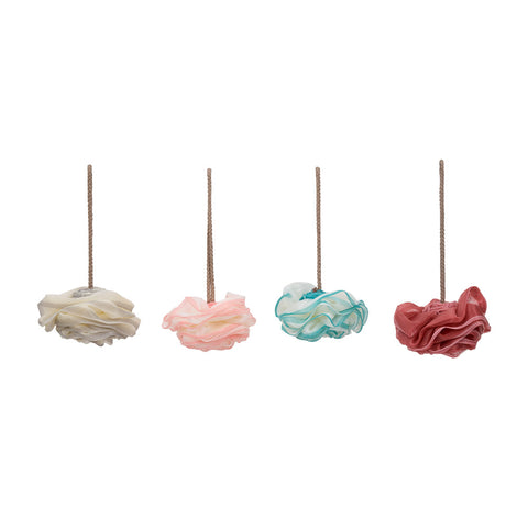 4Pcs Soft Mesh Pouf Bath Sponges, BW540007 (Ver.2)
