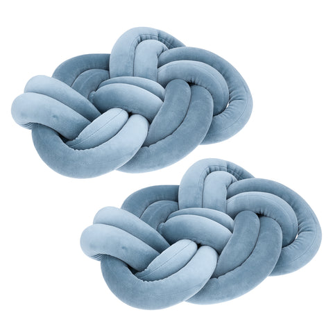 2 Pcs Knot Cushions in Sky Blue, HT070271