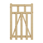 2.5x4ft Outdoor Wooden Garden Gate Fence Door, AI1459