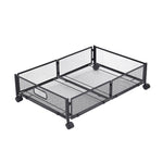Livingandhome Metal Underbed Wheeled Storage Container, SW0660