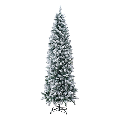 Flocked Christmas Tree with X-Frame Stand, IF070142
