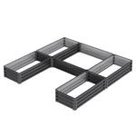 U-shaped Raised Garden Bed with 5 Compartments, PM1814