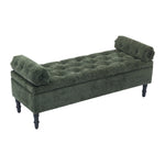 Chenille Upholstered Storage Bench, FL050094 (Ver.2)