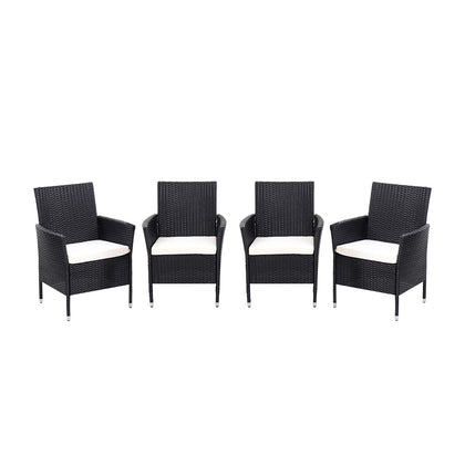 Set of 4 Rattan Chairs Garden Furniture, LG1784 (Ver.2)