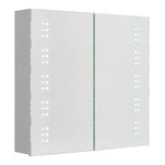 Livingandhome Frameless Double Door LED Bathroom Mirror Cabinet, DM0463