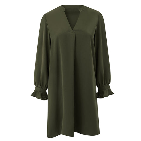 V-neck Long Sleeves Dress, CC060570