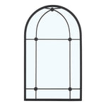 Arched Wall Hanging Metal Windowpane Mirror Home Decoration, FI1274