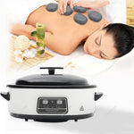 Livingandhome Basalt Massage Stone and Heater Set for Spa, CX0283CX0284