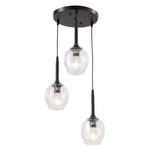3-Light Modern Style Glass Lampshade Ceiling Pendant Light, LI040020