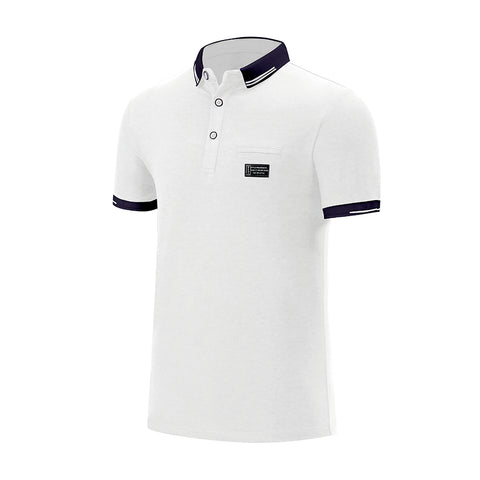 Turn Down Collar Short Sleeve Polo Shirt, CC290058