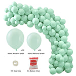 102 Pieces Macaron Green Balloon Arch Kit, SC0603