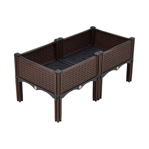 Plastic Raised Garden Bed Planter Box, GG190064 (Ver.2)
