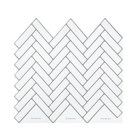 10Pcs Peel and Stick 1.2mm Backsplash Tiles, SW0894