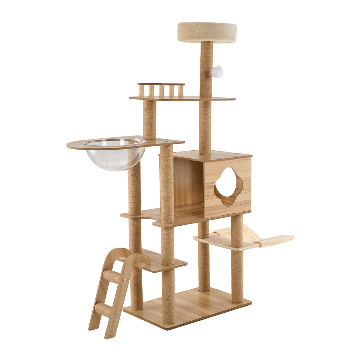 Multi-Tier Climbing Cat Tree with Scratching Posts, PT600042 (VER.2 ...