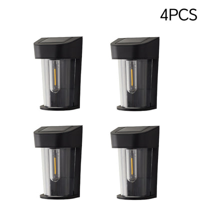4 Packs Solar-Powered Outdoor Wall Lights, LO200040