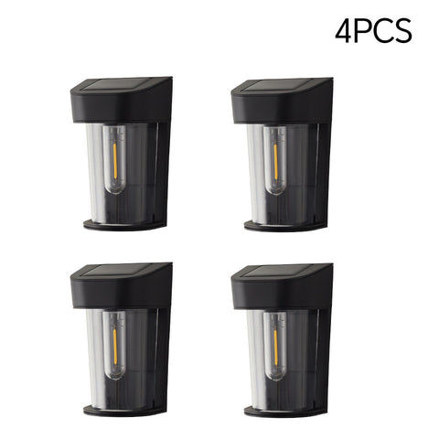 4 Packs Solar-Powered Outdoor Wall Lights, LO200040