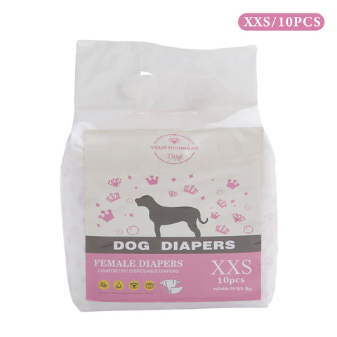 10Pcs All-absorb Disposable Dog Diapers, CT0509