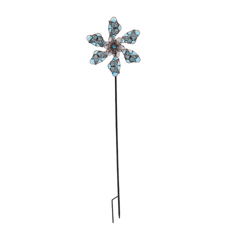 Outdoor Metal Wind Spinner Windmill Weathervane for Yard Garden Patio Decoration, GD200014