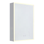 Livingandhome Surface Mount Frameless 1-Door LED Mirror Cabinet, DM0516