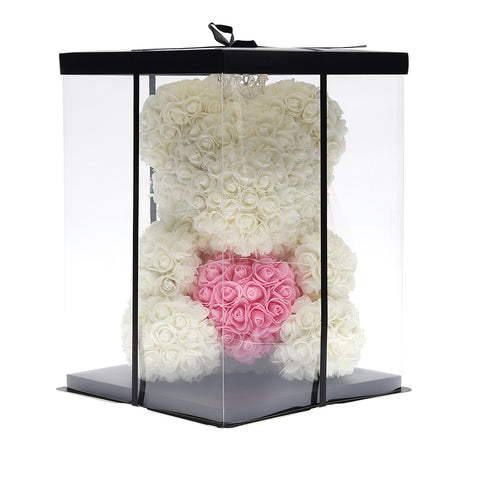 Rose Teddy Bear Doll with Gift Box and Lights, SC0586