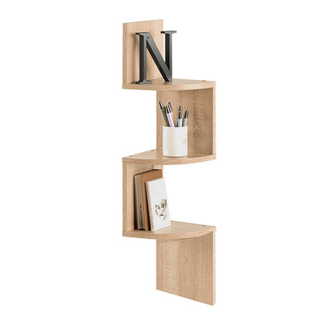 Livingandhome Hängeregal 3 Ebenen Holz Braun 19,5/19,5/81 cm [REGAL Holz Braun 19,5/19,5/81 cm 3 Ebenen], FL070005(DE)