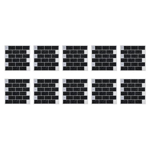 10 PCS Peel and Stick Marble Wall Tile Stickers, SW1121 (Ver.2)