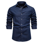 Long Sleeve Button-Up Shirt with Chest Pockets, CC290379