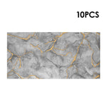 10Pcs Self-Adhesive Marble Pattern Wall Tile Stickers, HF070263 (Ver.2)