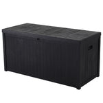 Wasserdichte Gartenbox für Auflagen und Zubehör – Schwarz, abschließbar, mit Griffen [Gardenbox Schwarz wasserdicht abschließbar mit Griffen], AI0376(DE)