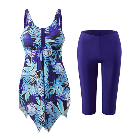 2 Piece Tankini Swimsuit with Double Shoulder Straps, CC060125 (Ver.2)