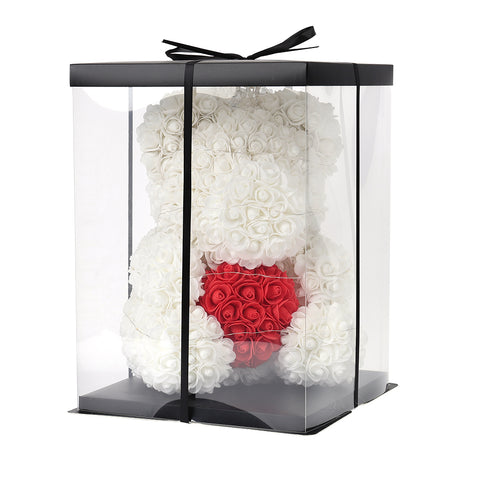 Rose Teddy Bear Doll with Gift Box and Lights, SC0584