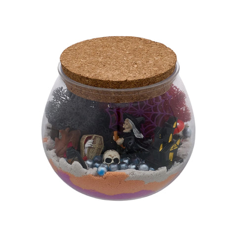 Halloween Terrarium Kit for Kids with Colour-Changing LED Light & Remote, TE380040