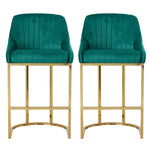 Set of 2 Upholstered Bar Stools, FD240006 (Ver.2)